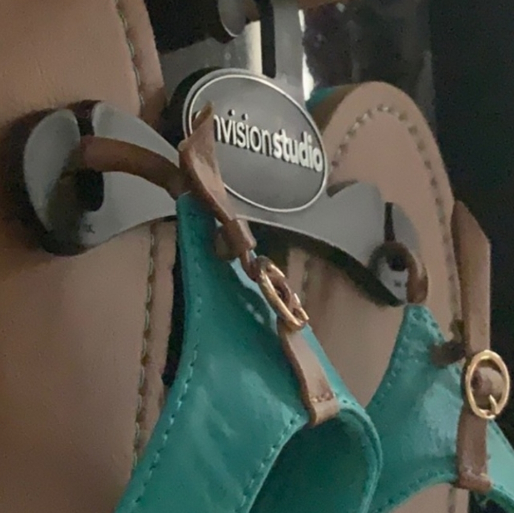 Turquoise Flip Flops - Picture 2 of 2